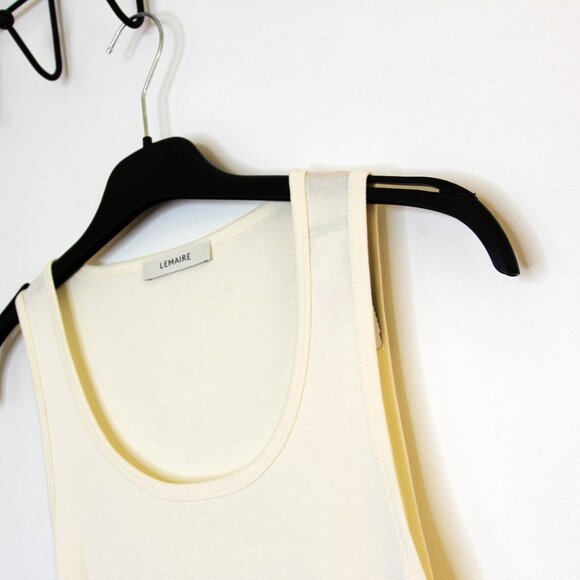 BNWT SS25 LEMAIRE TANK TOP LIGHT CREAM L - Picture 4 of 13